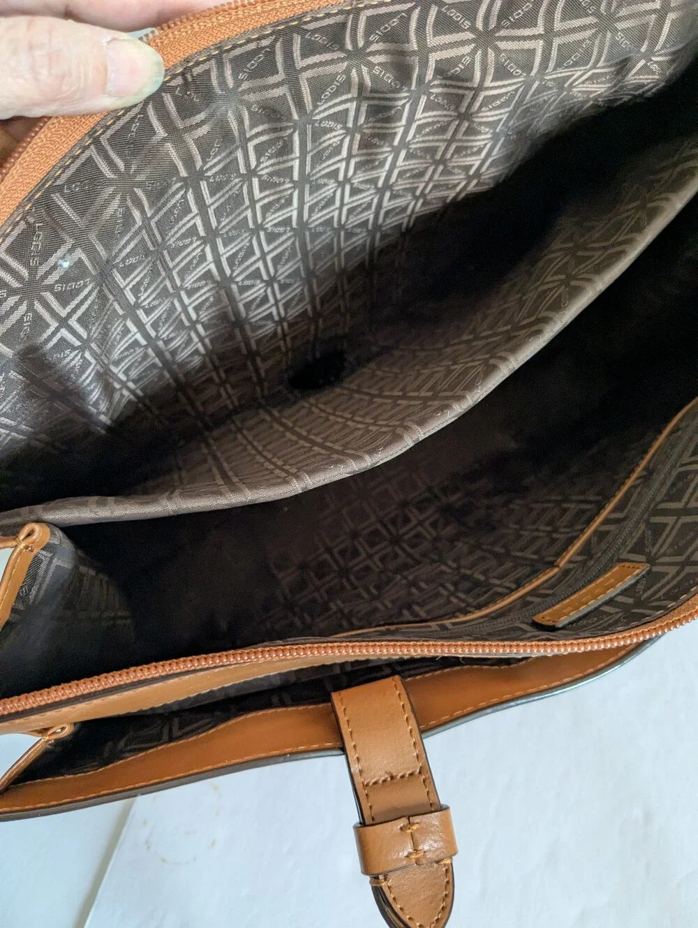 Lodis Audrey Jessica Leather Shoulder Computer Work Bag